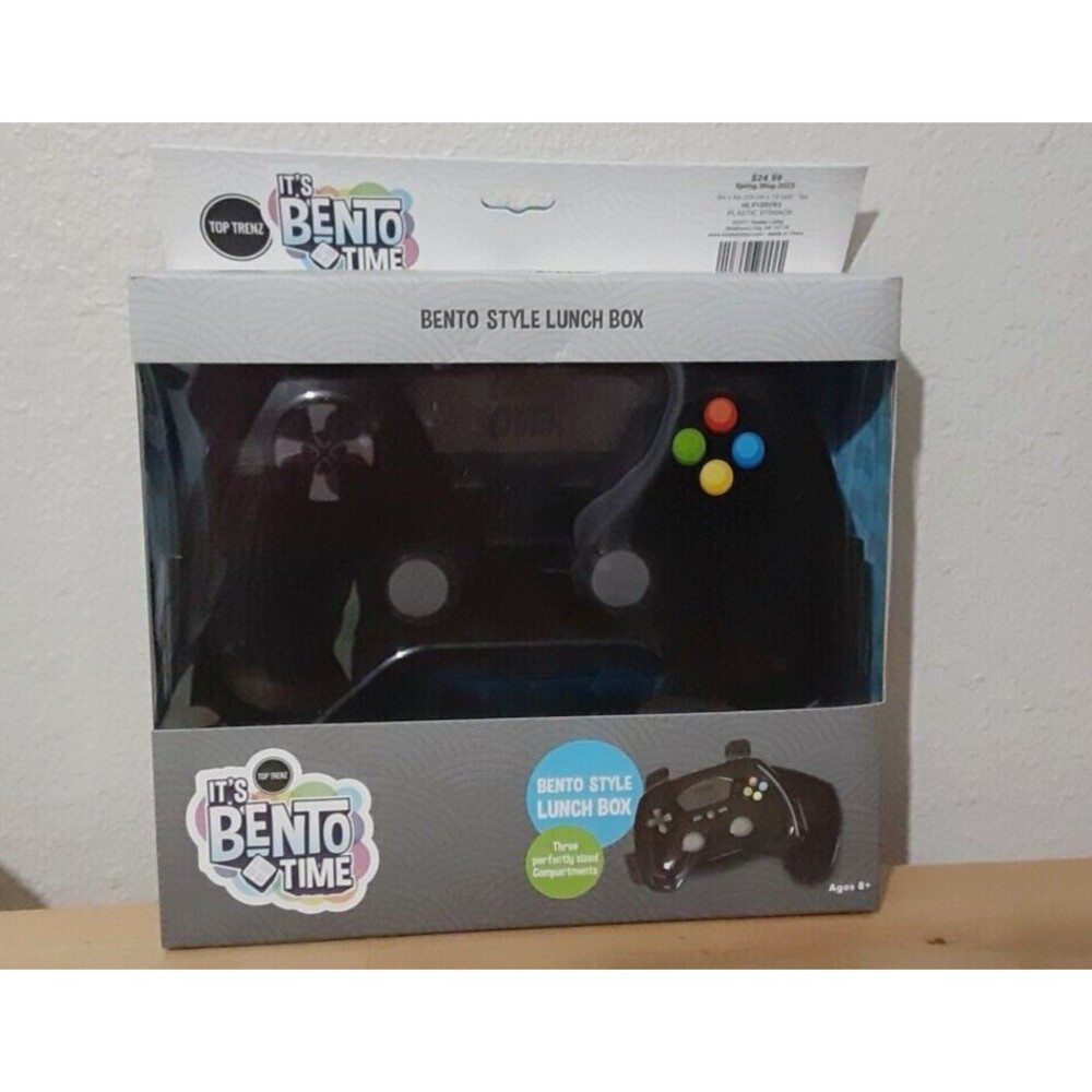 Nintendo Lunch Box Game Controller Gamers Bento Bento Style, 3 Compartments